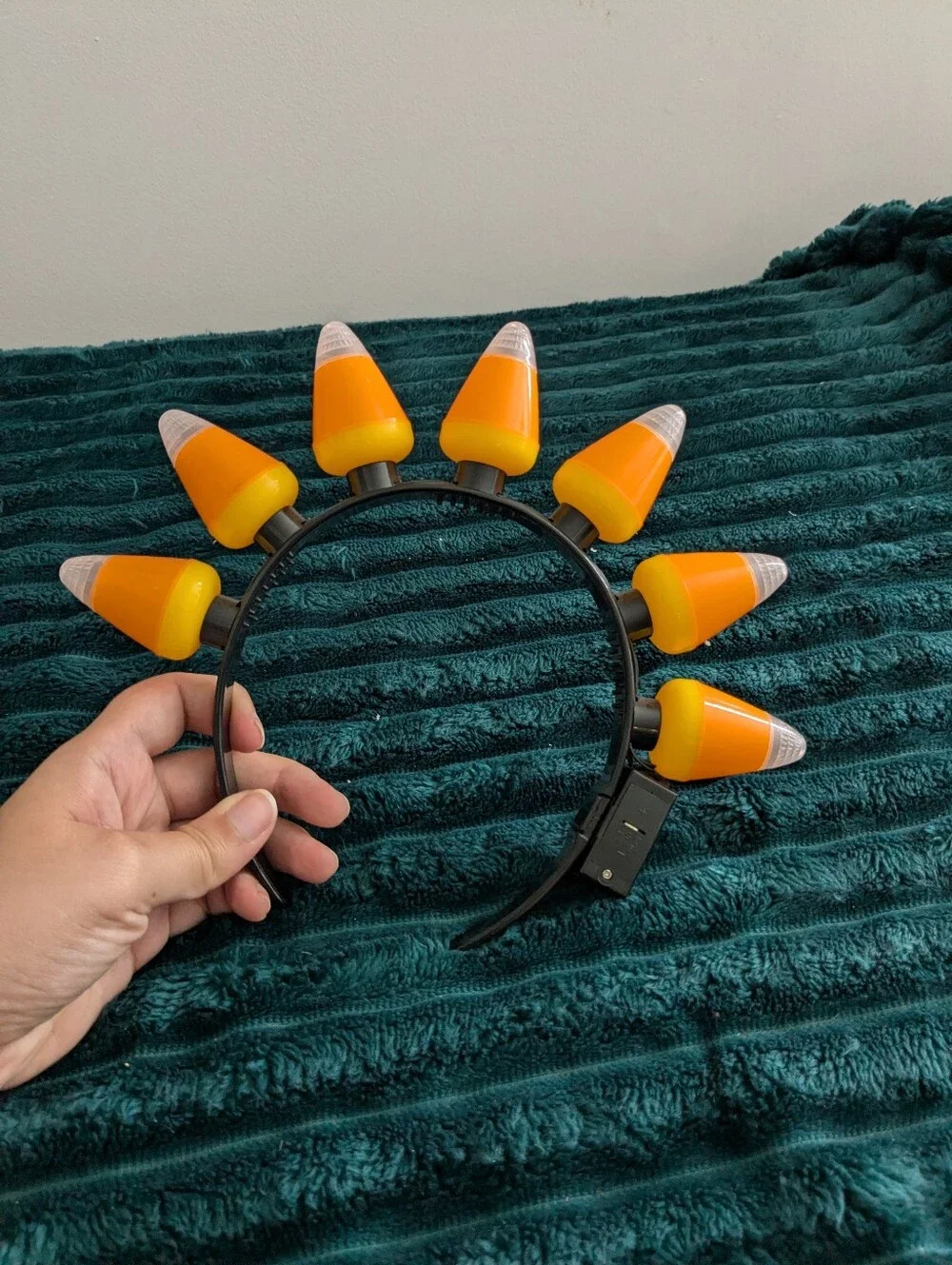 Kids Candy Corn Light-Up Headband - Orange